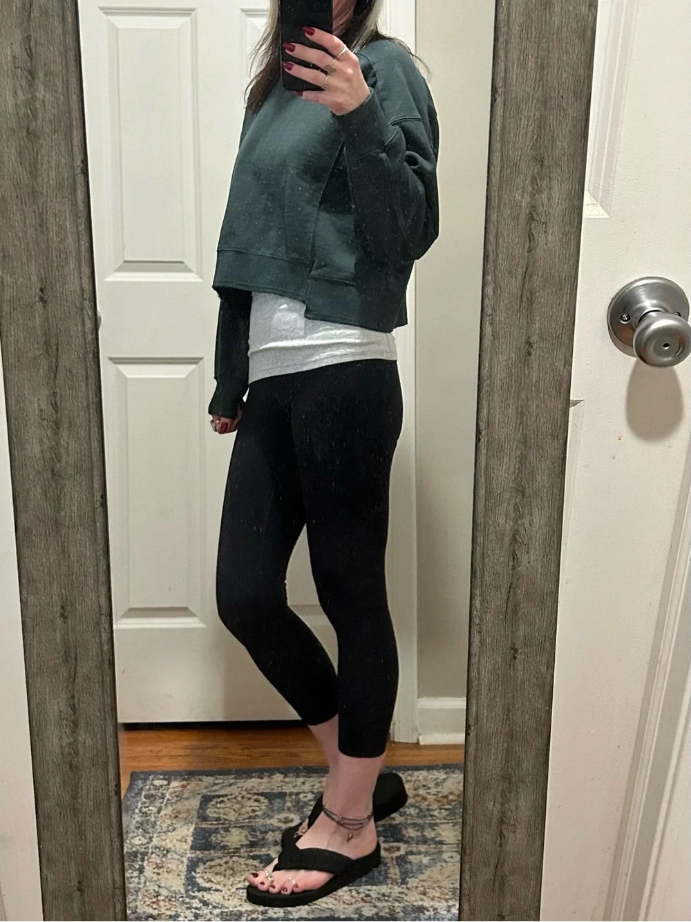 NWT Free People Movement Intercept Pullover in Evergreen